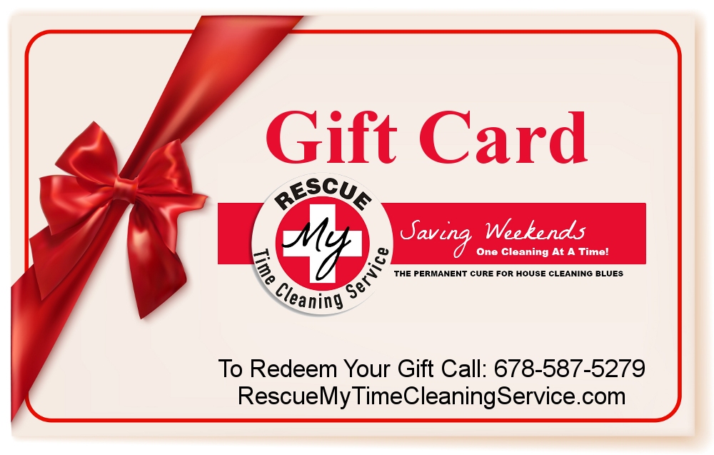 House Cleaning Gift Card | Rescue My Time Cleaning Service